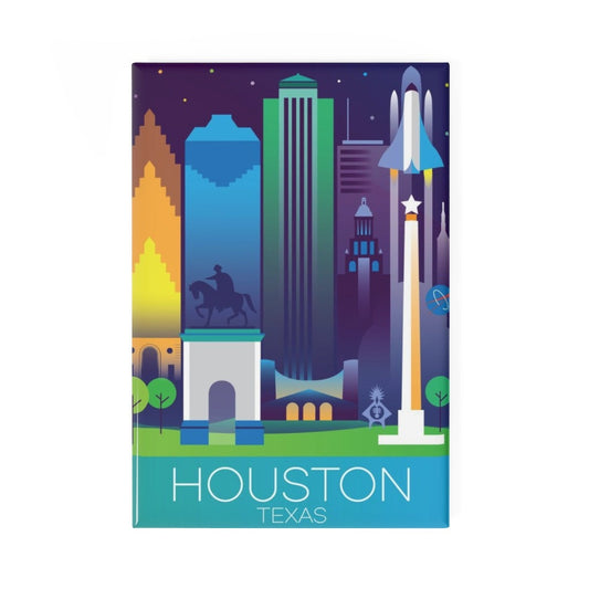 HOUSTON REFRIGERATOR MAGNET