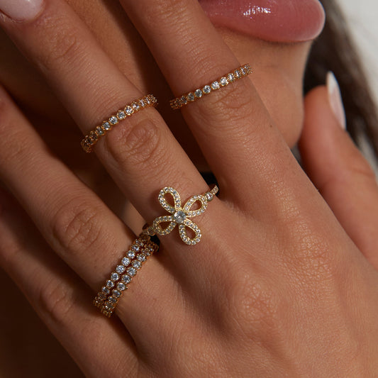 Chantel CZ Flower Ring