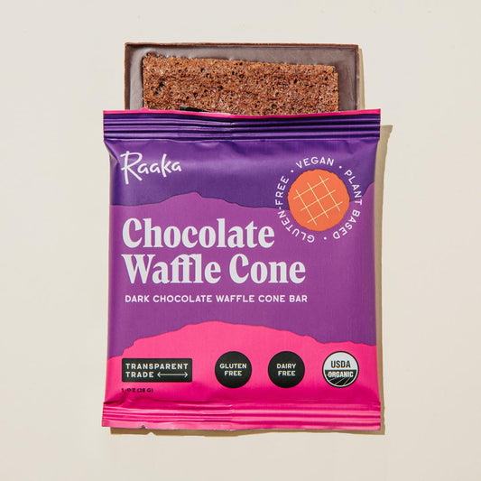 Chocolate Waffle Cone (Box of 10) - Raaka Chocolate