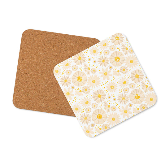 Desert Daisies | Cork-back coaster