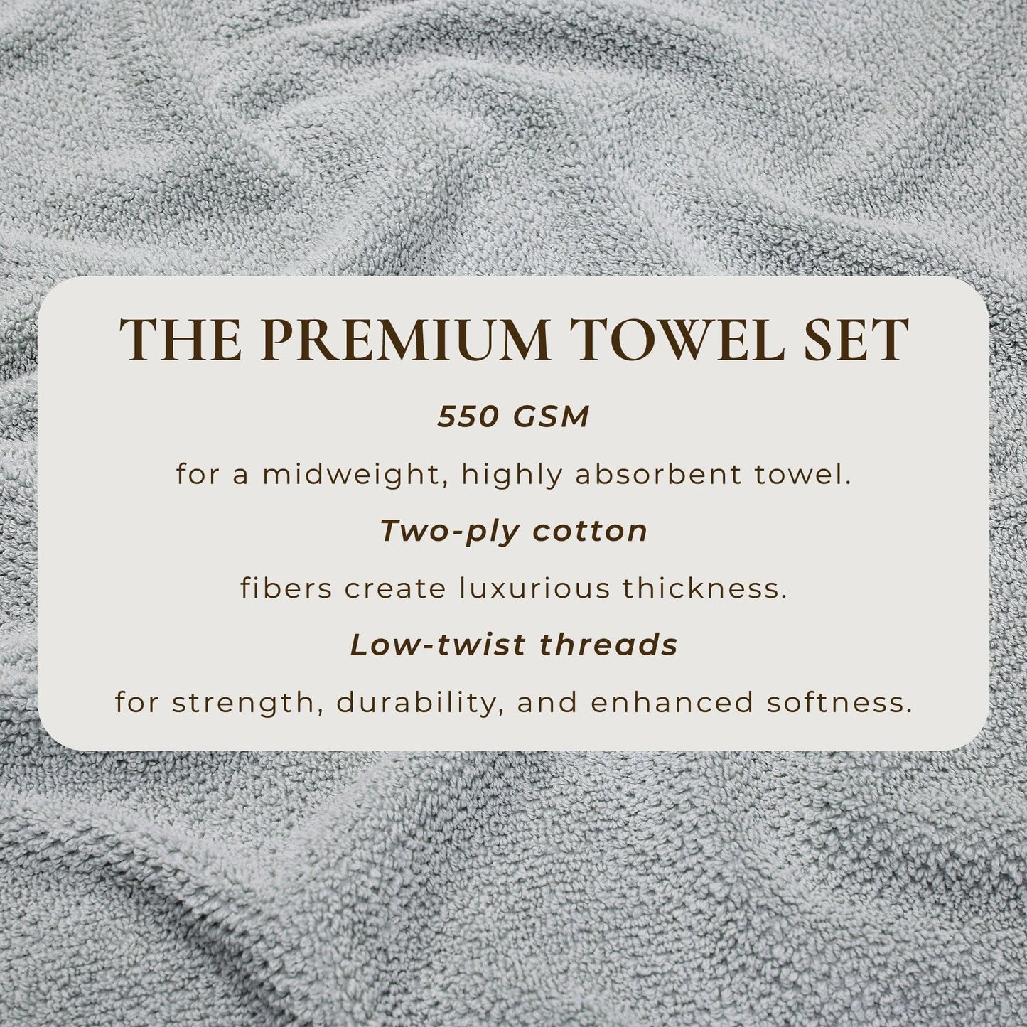 Cotton Textured Bath Towel Set - Acacia Collection