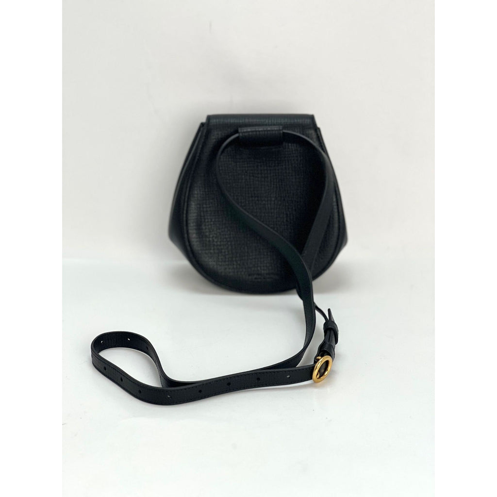Bottega Veneta Palmellato Calfskin rounded Belt Waist Bag Black