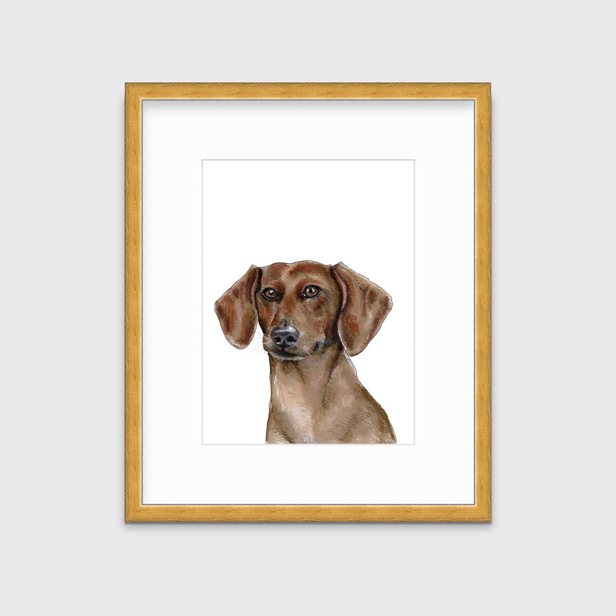 The Dachshund - Open Edition Paper Print