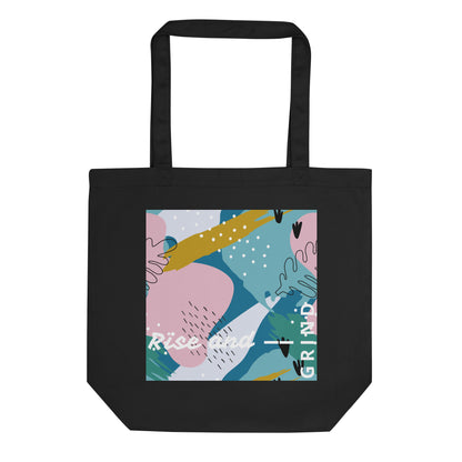 Rise and Grind Organic Cotton Eco Tote Bag