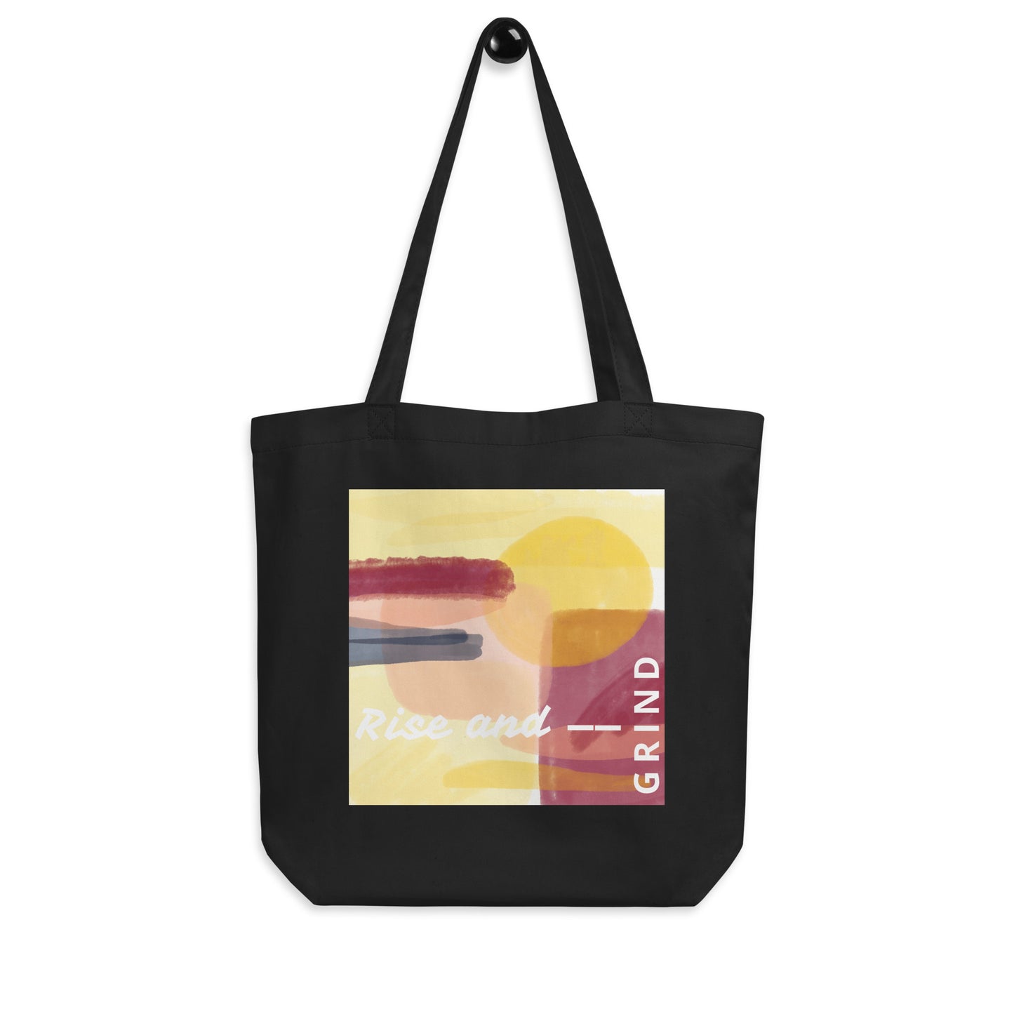 Rise and Grind Organic Cotton Eco Tote Bag