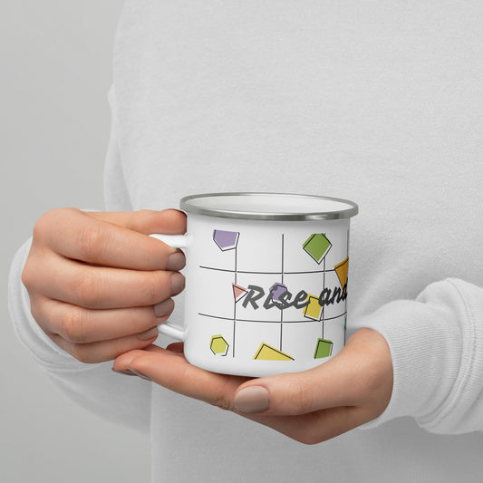 Rise and Grind Enamel Mug