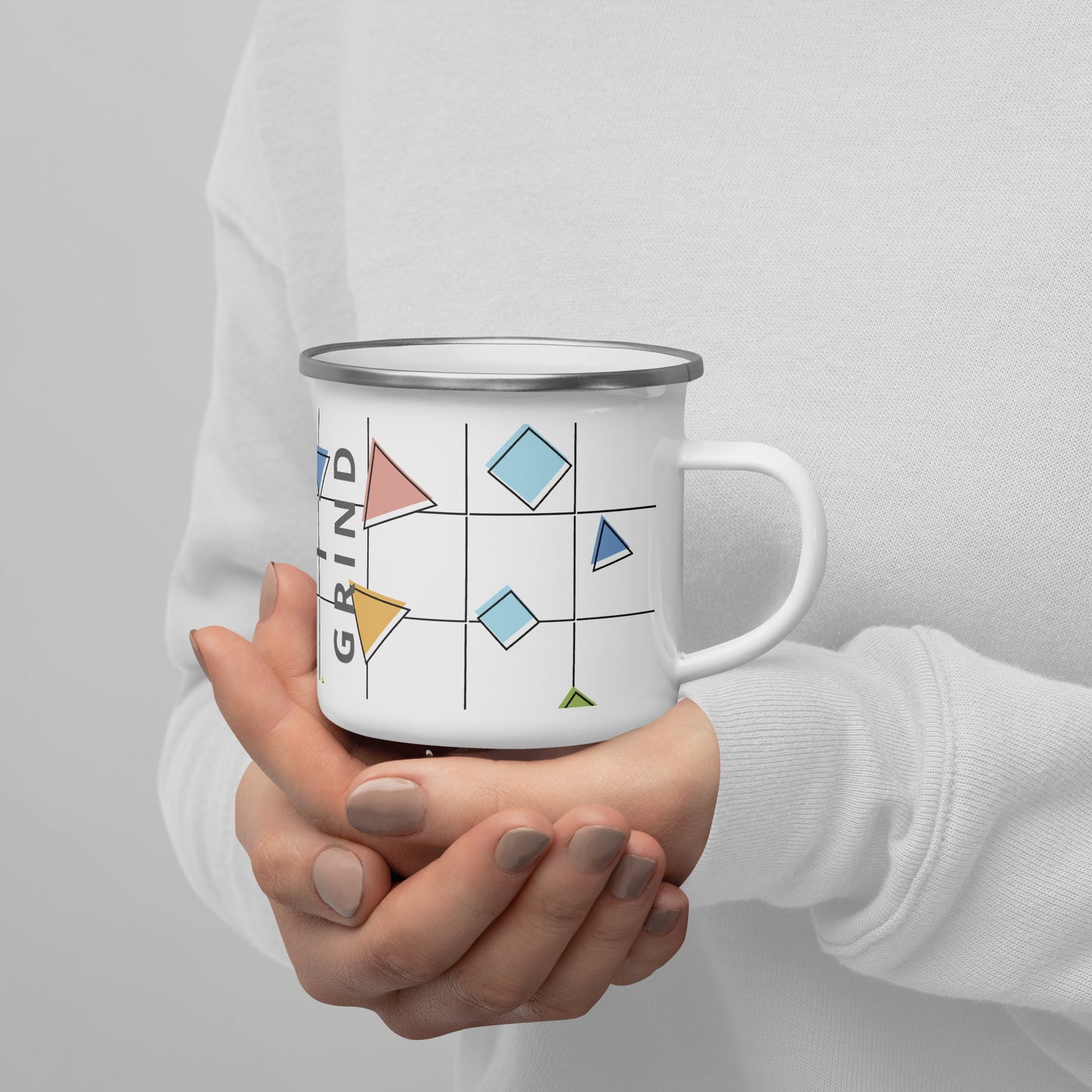 Rise and Grind Enamel Mug