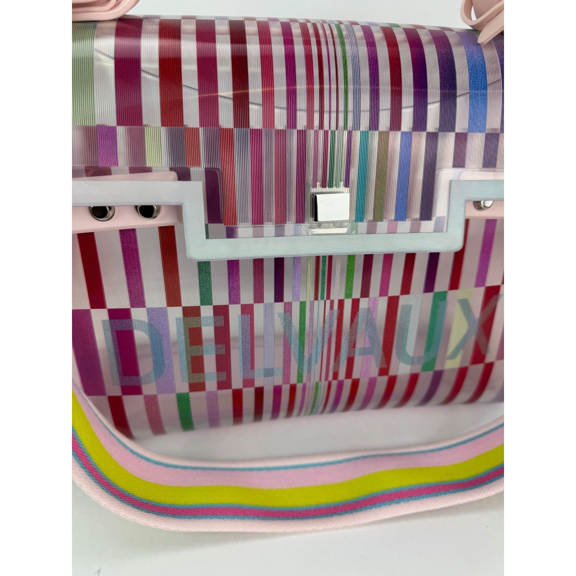 Delvaux PVC Tempete The Eye Catcher Multicolor Satchel Bag