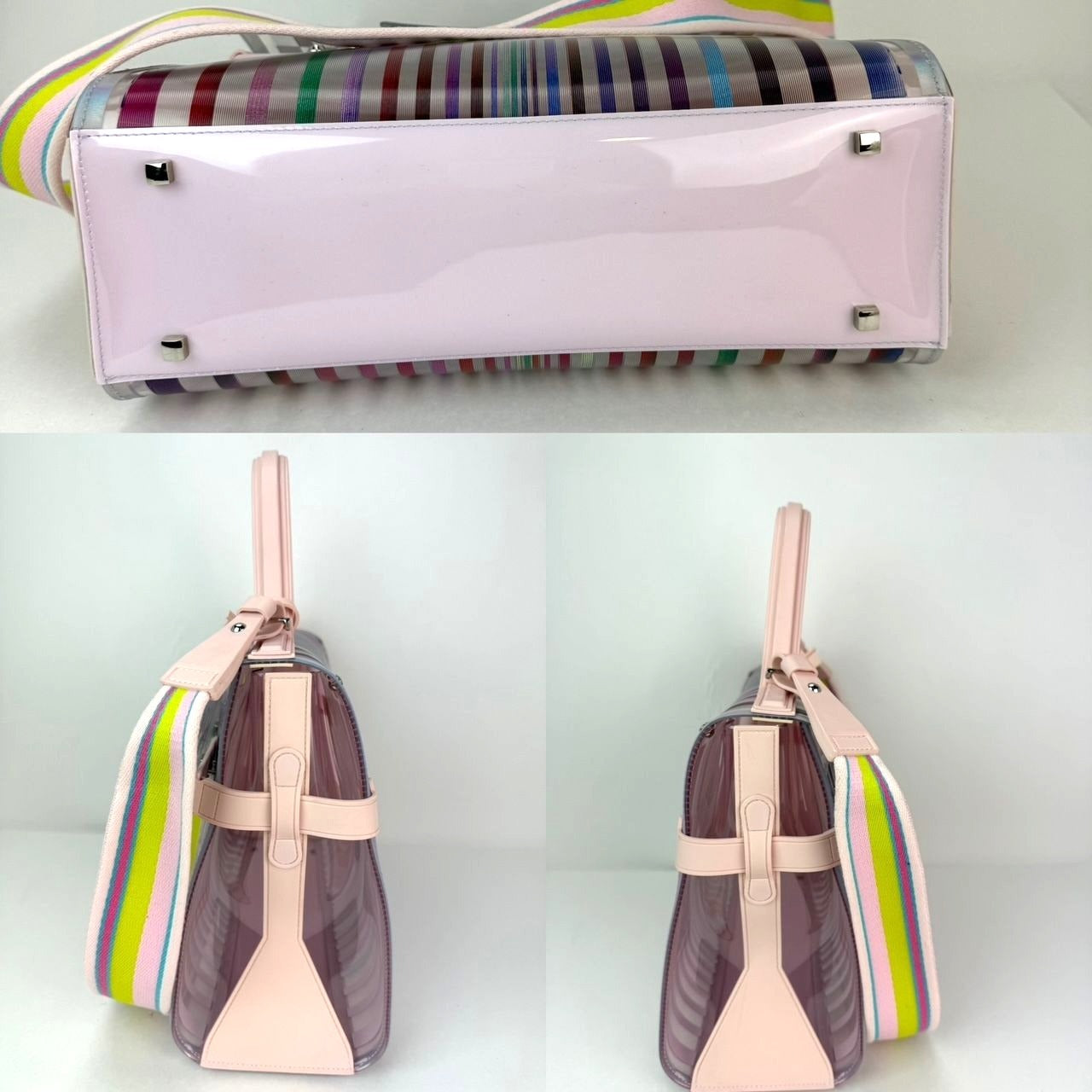 Delvaux PVC Tempete The Eye Catcher Multicolor Satchel Bag