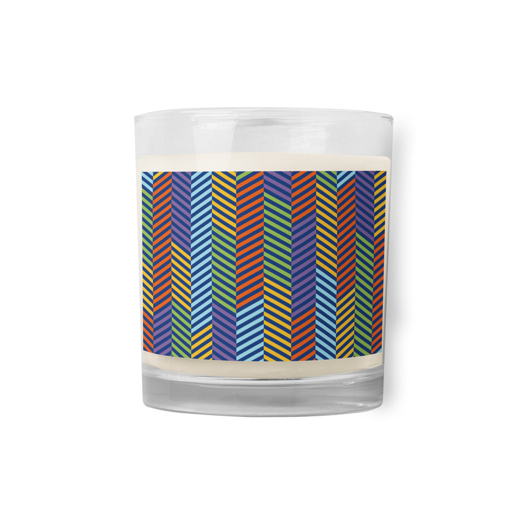 Glass jar soy wax candle