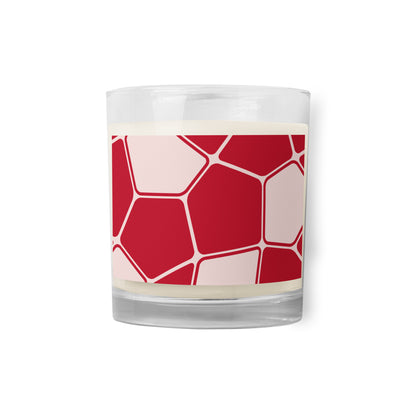 Glass jar soy wax candle