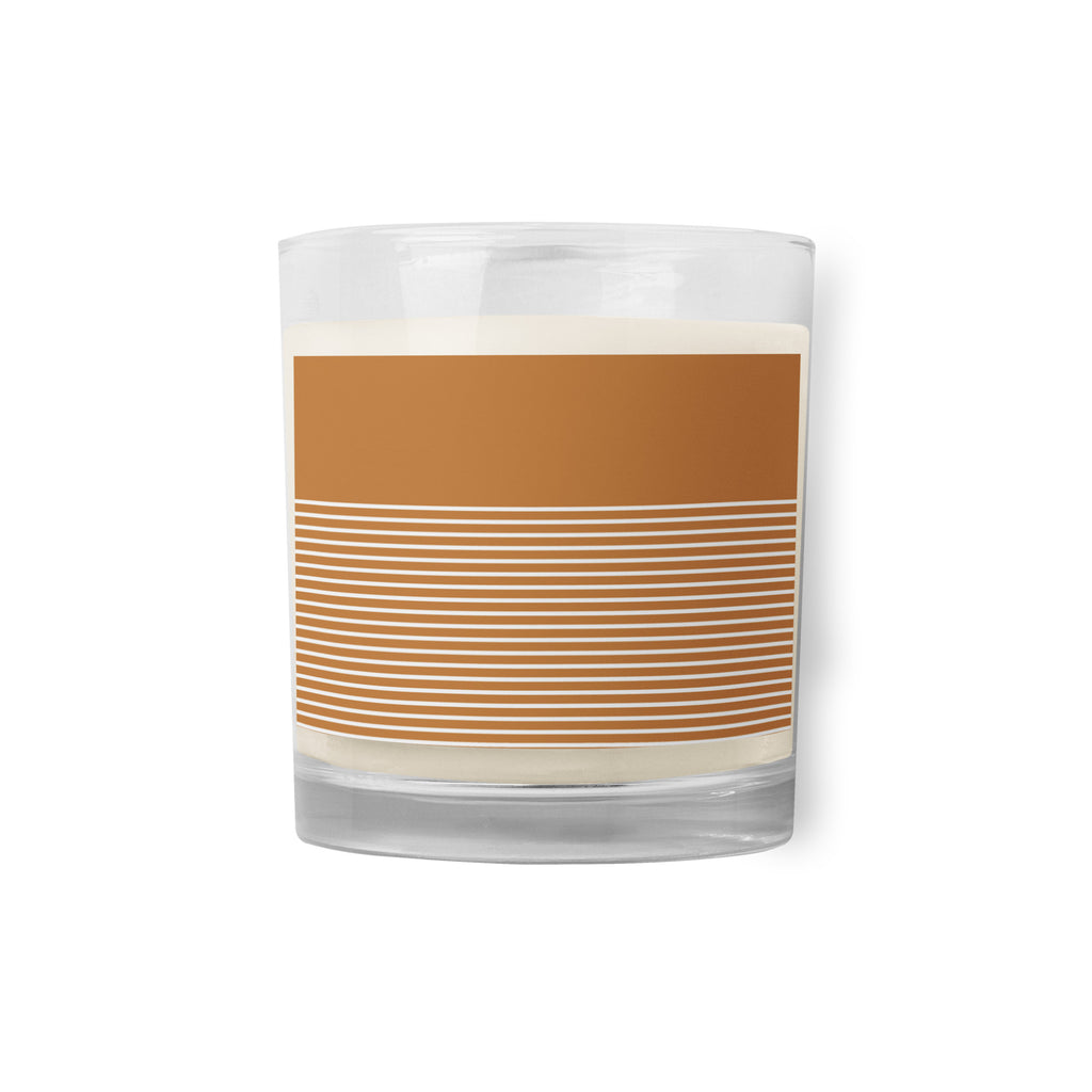 Glass jar soy wax candle