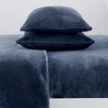4-Piece Solid Jewel-Toned Plush Sheet - Velvet Luxe Collection