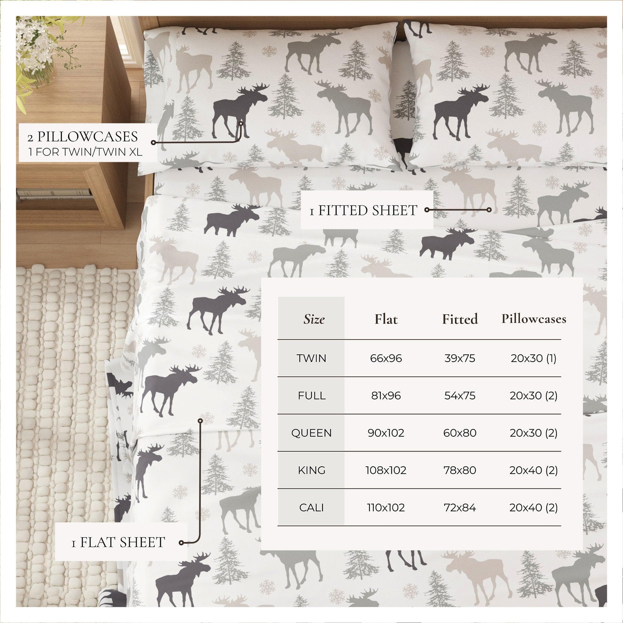 4-Piece Turkish Cotton Flannel Sheet - Stratton Collection