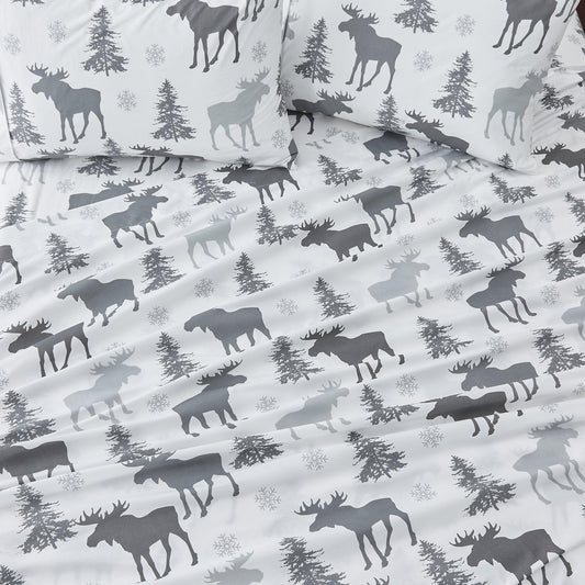 4-Piece Lodge Microfiber Sheet - Mountain Ridge Collection