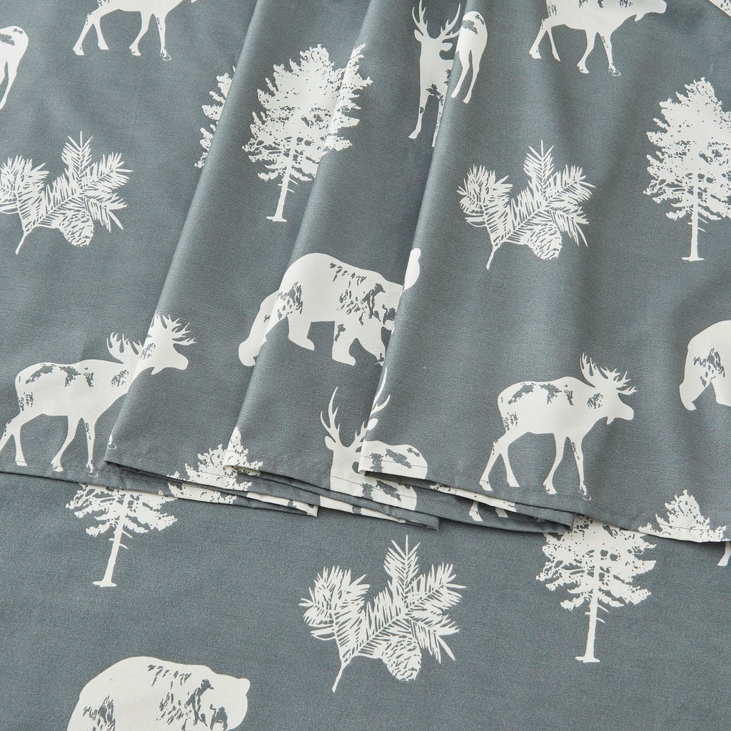 4-Piece Lodge Microfiber Sheet - Mountain Ridge Collection