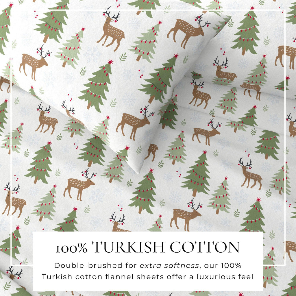 100% Turkish Cotton Flannel Sheet Sets - Boulder Collection
