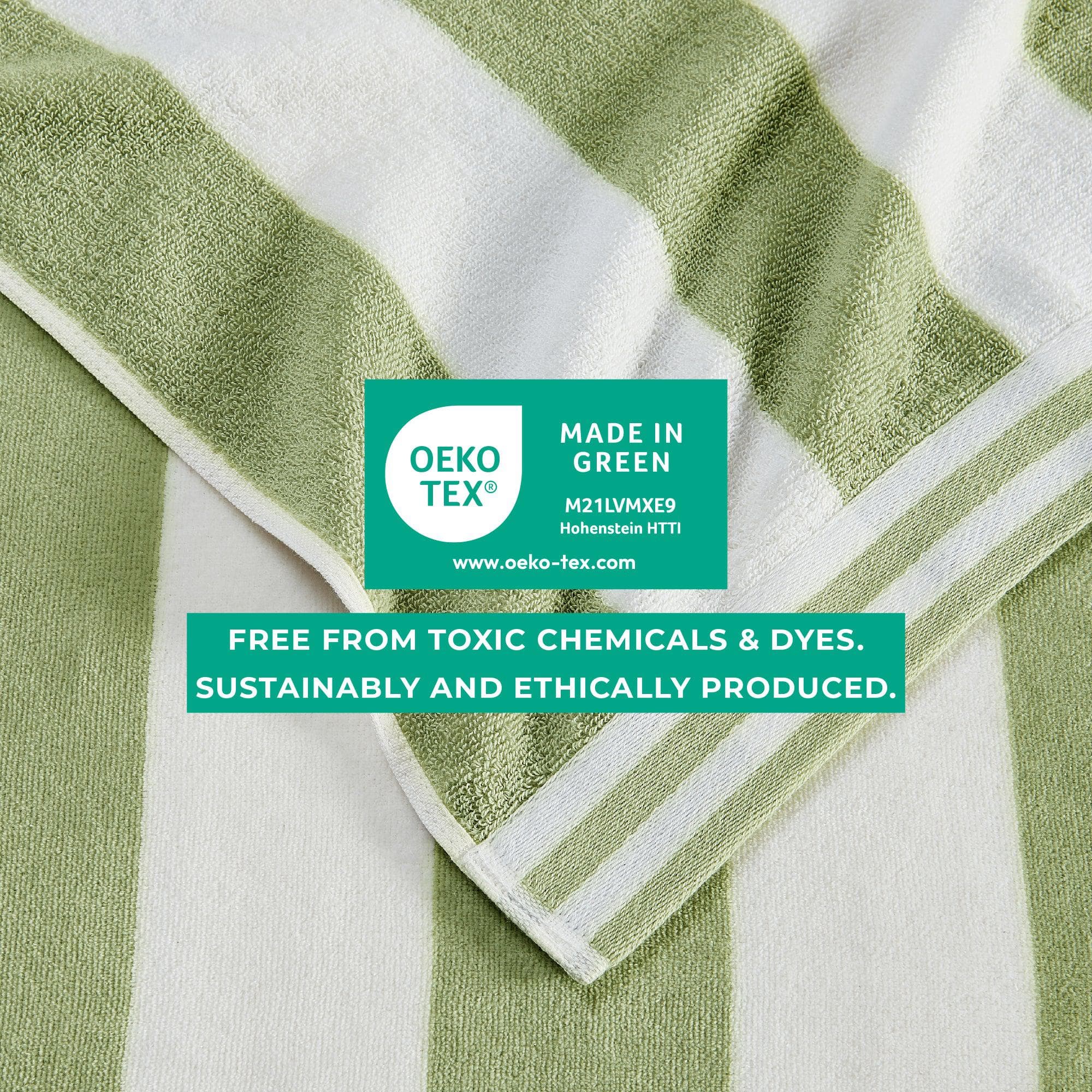 4 Pack Striped Cabana Oversized Beach Towel - Edgartown