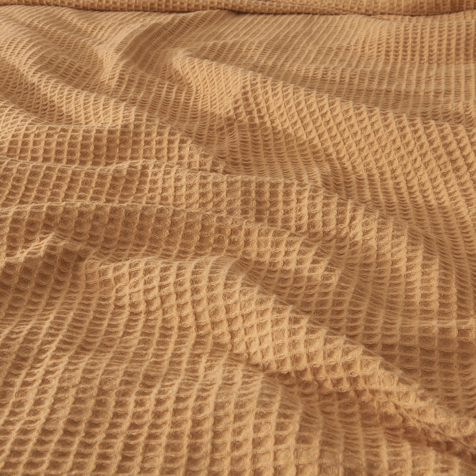 100% Cotton Waffle Weave Blanket - Mikala Collection