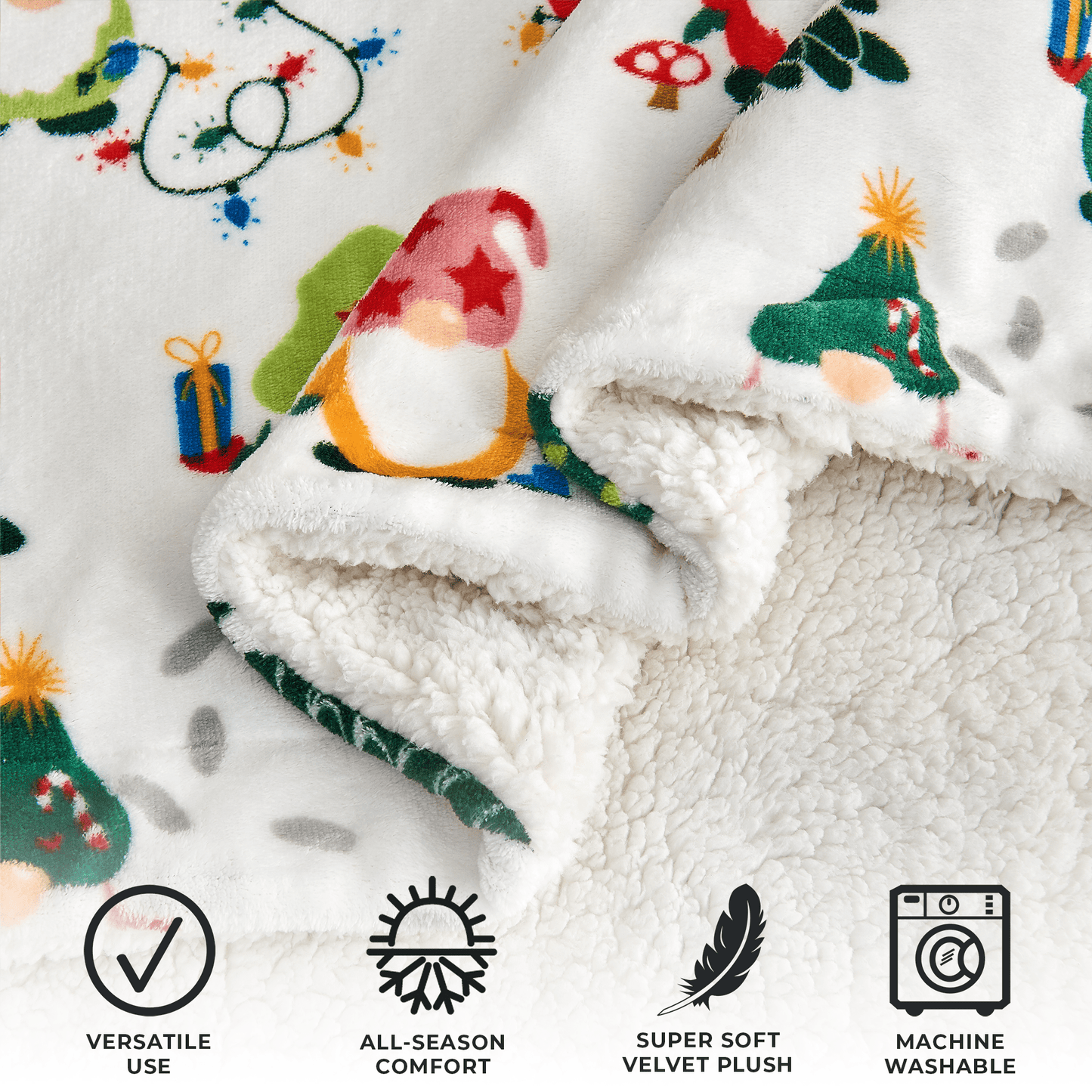 Holiday Sherpa Throw - Esmay Collection