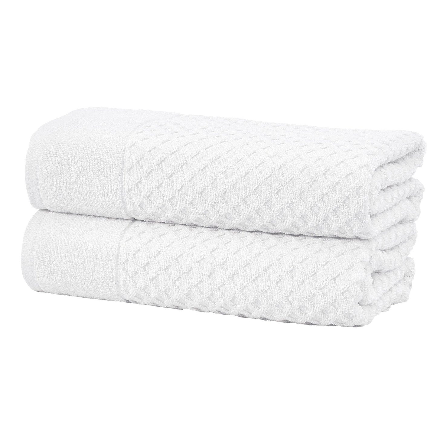 Cotton Diamond Waffle Weave Bath Towel Set - Grayson Collection