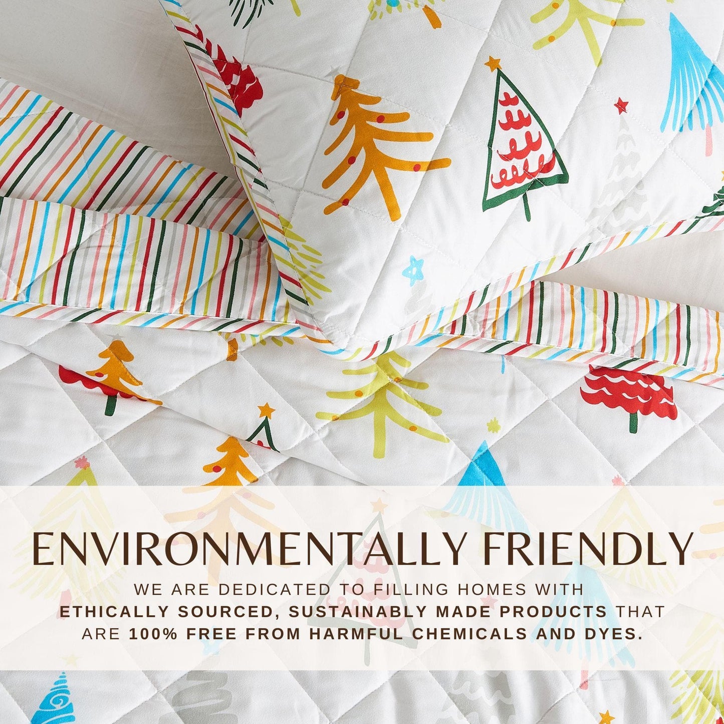 Colorful Holiday Quilt Set - Midnight Magic Collection