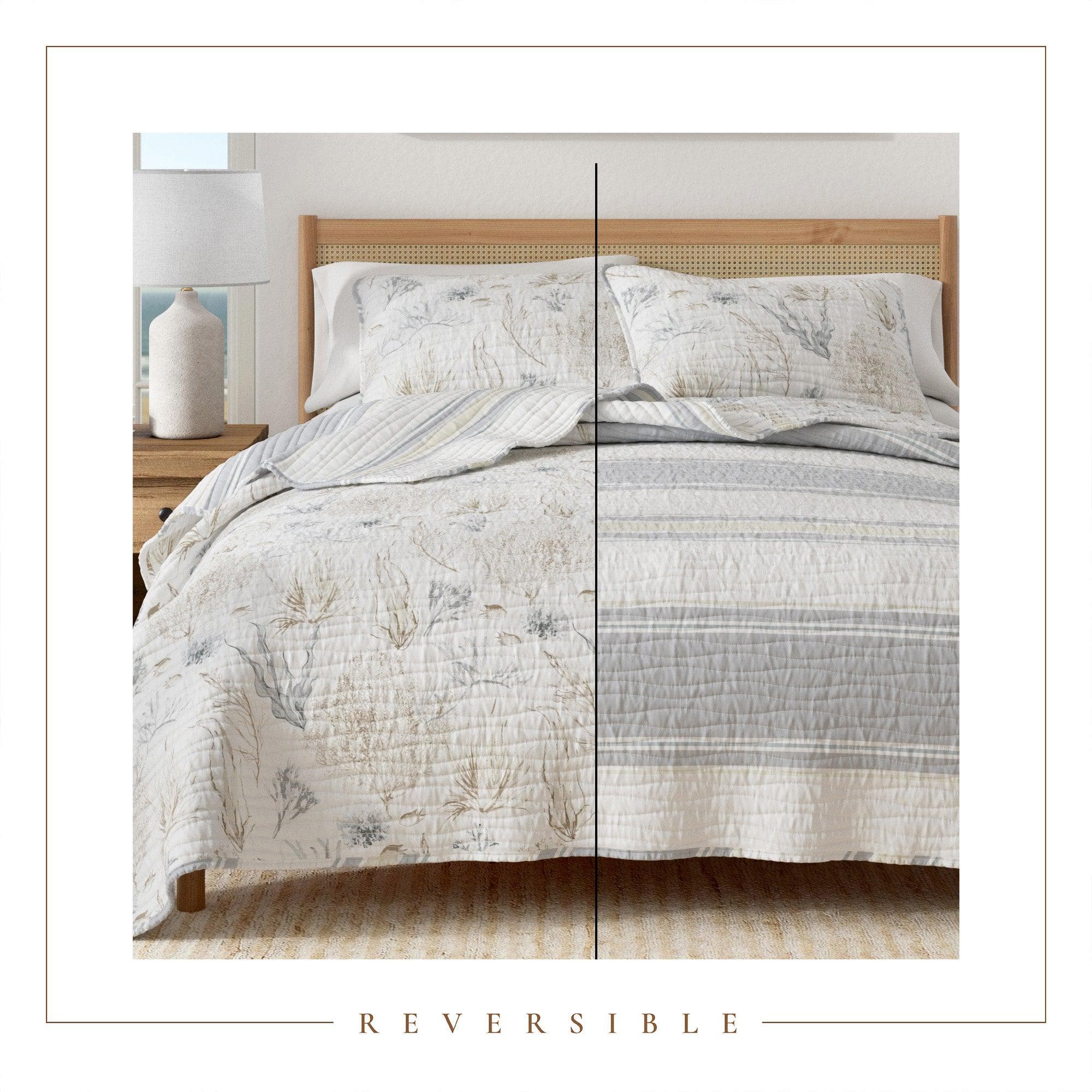 Coral Sea Maze Coastal Quilt Set - Newcomb Collection