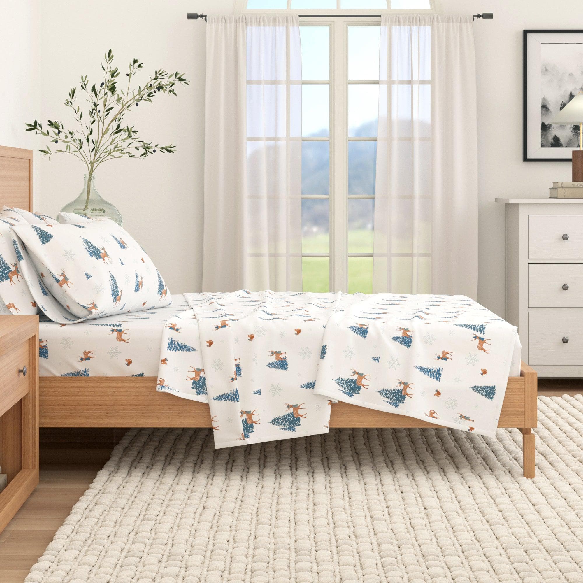 4-Piece Turkish Cotton Flannel Sheet - Whittaker Collection