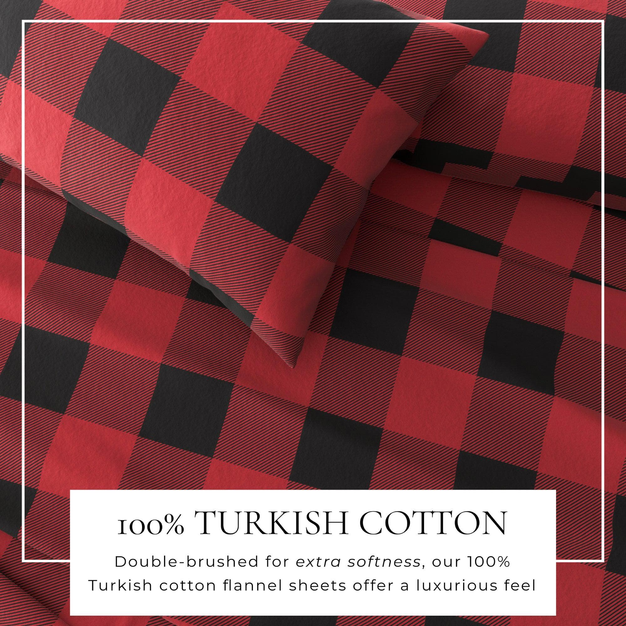 Turkish Cotton Flannel Sheet - Belle Collection