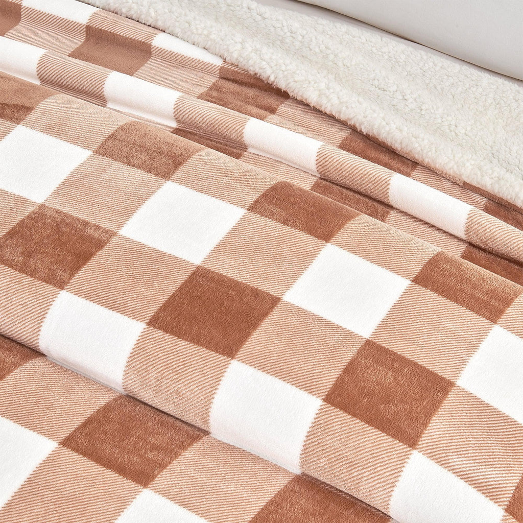 Velvet Plush Sherpa Luxury Bed Blanket - Kinsley Collection