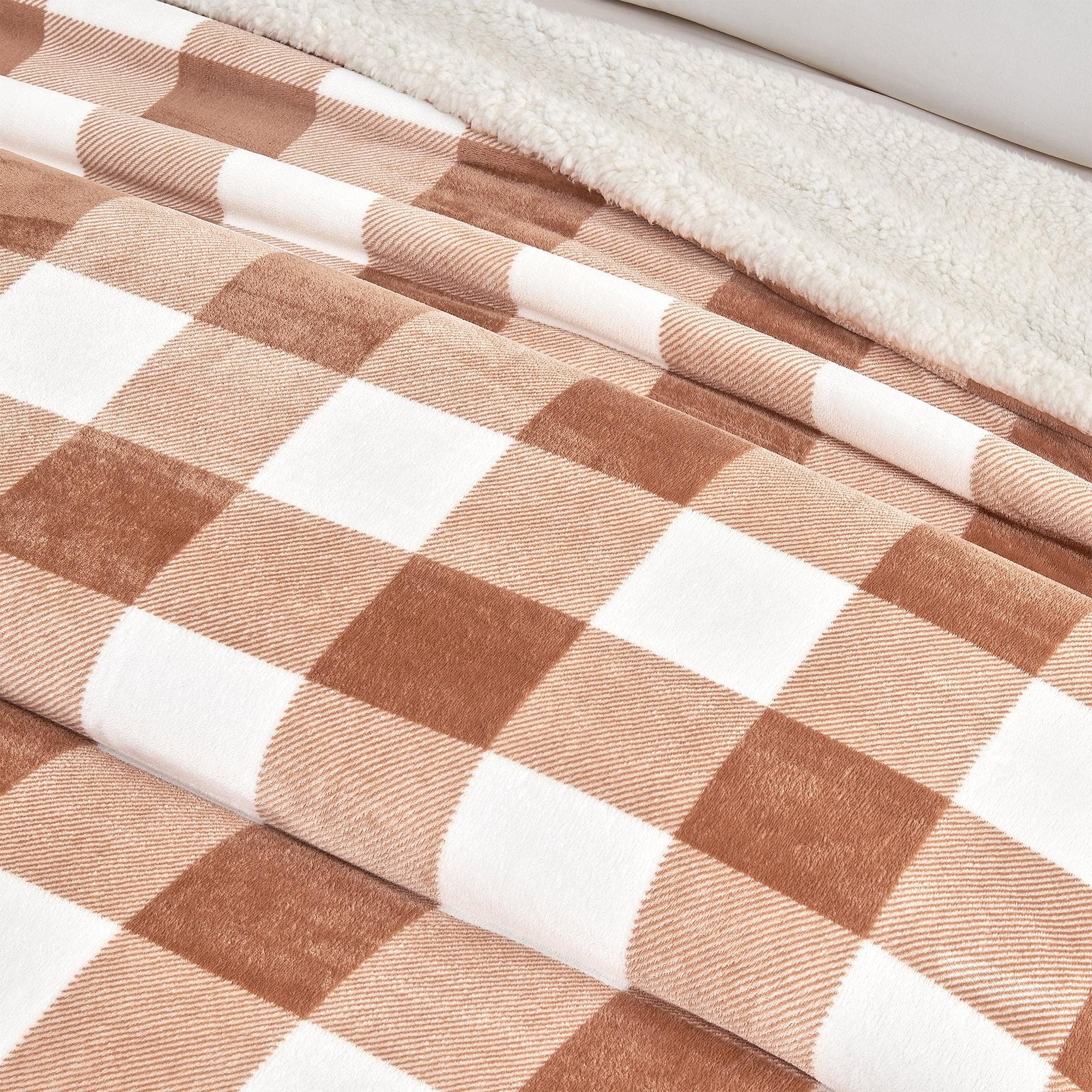 Velvet Plush Sherpa Luxury Bed Blanket - Kinsley Collection
