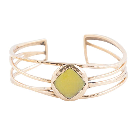 Green Jasper Cuff Bracelet