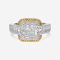 Gregg Ruth 18K Gold, 1.34ct. tw. White Diamond and Fancy Yellow Diamond Engagement Ring Sz. 6.5 50098