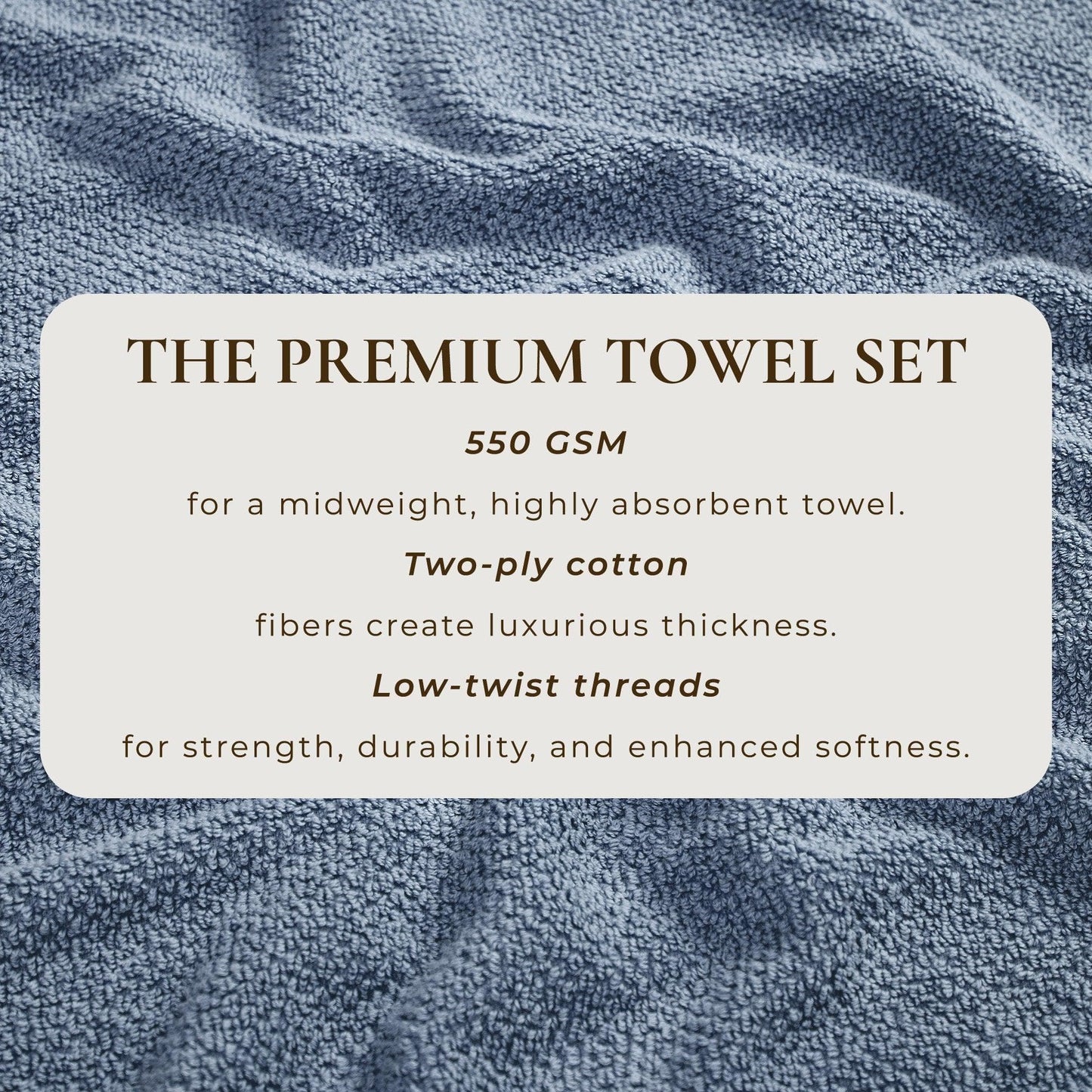 Cotton Textured Bath Towel Set - Acacia Collection
