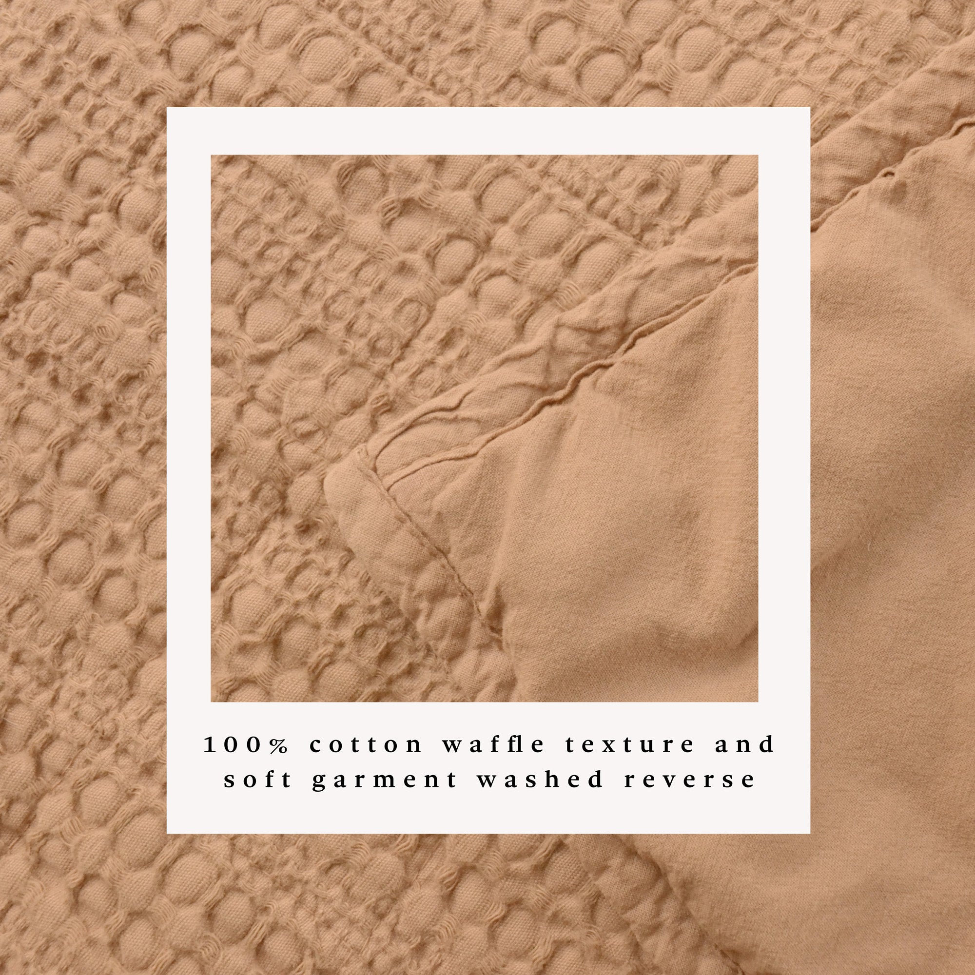 100% Cotton Honeycomb Waffle Garment Washed Quilt Set - Genevieve Collection