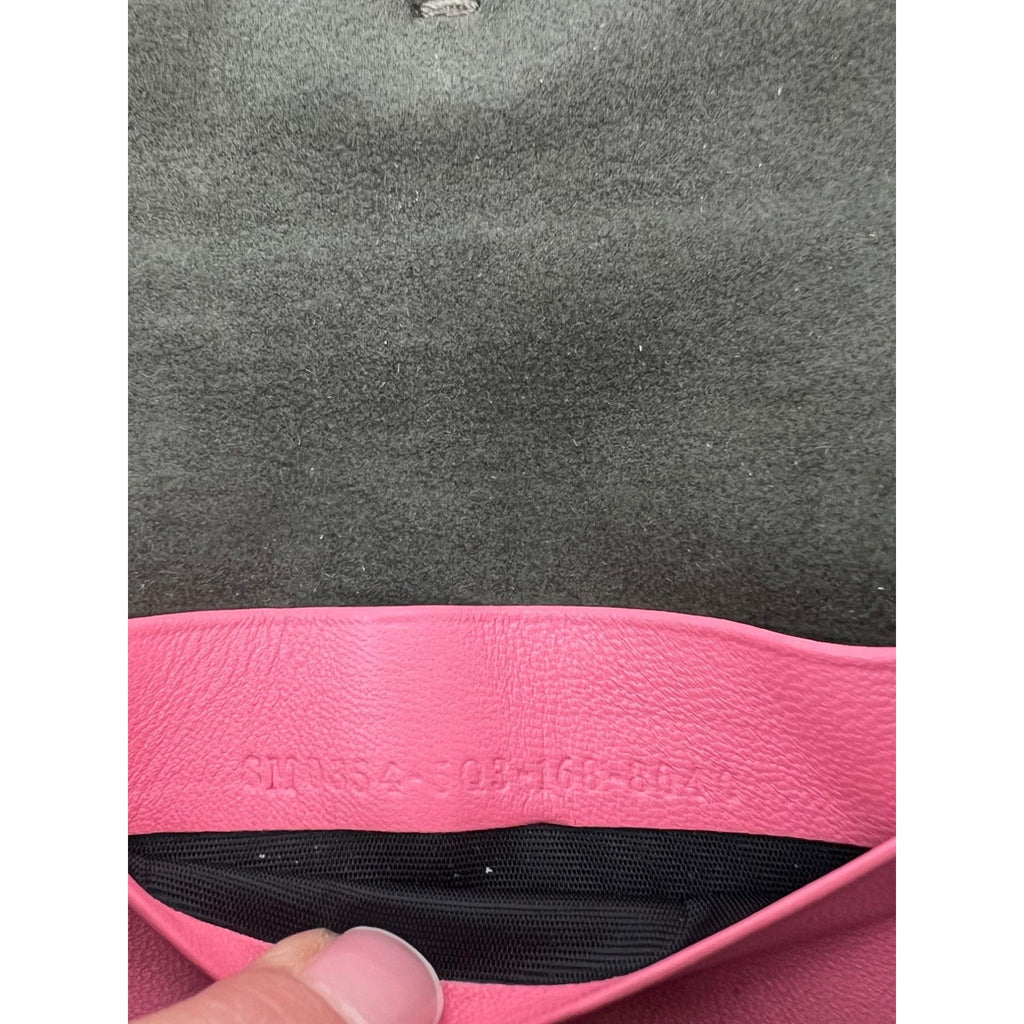 Fendi Monster Baguette Pink Leather Micro Crossbody Bag