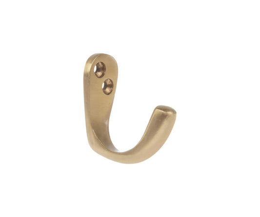 Brass Post Hook - Utility Wall Hook