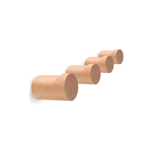 Wood Notched Coat Hook