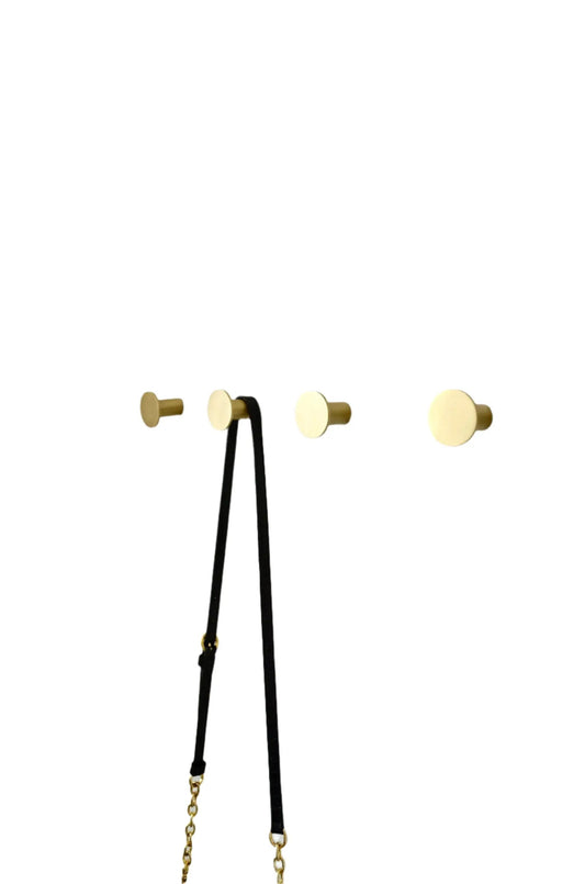 Round Solid Brass Wall Hook