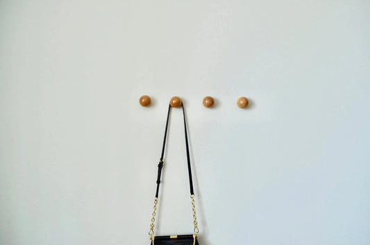 Modern Wood Ball Hooks