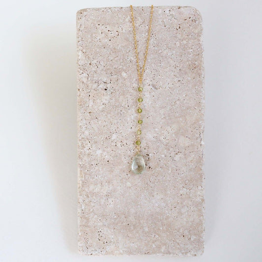 Green Amethyst Yoga Pendant
