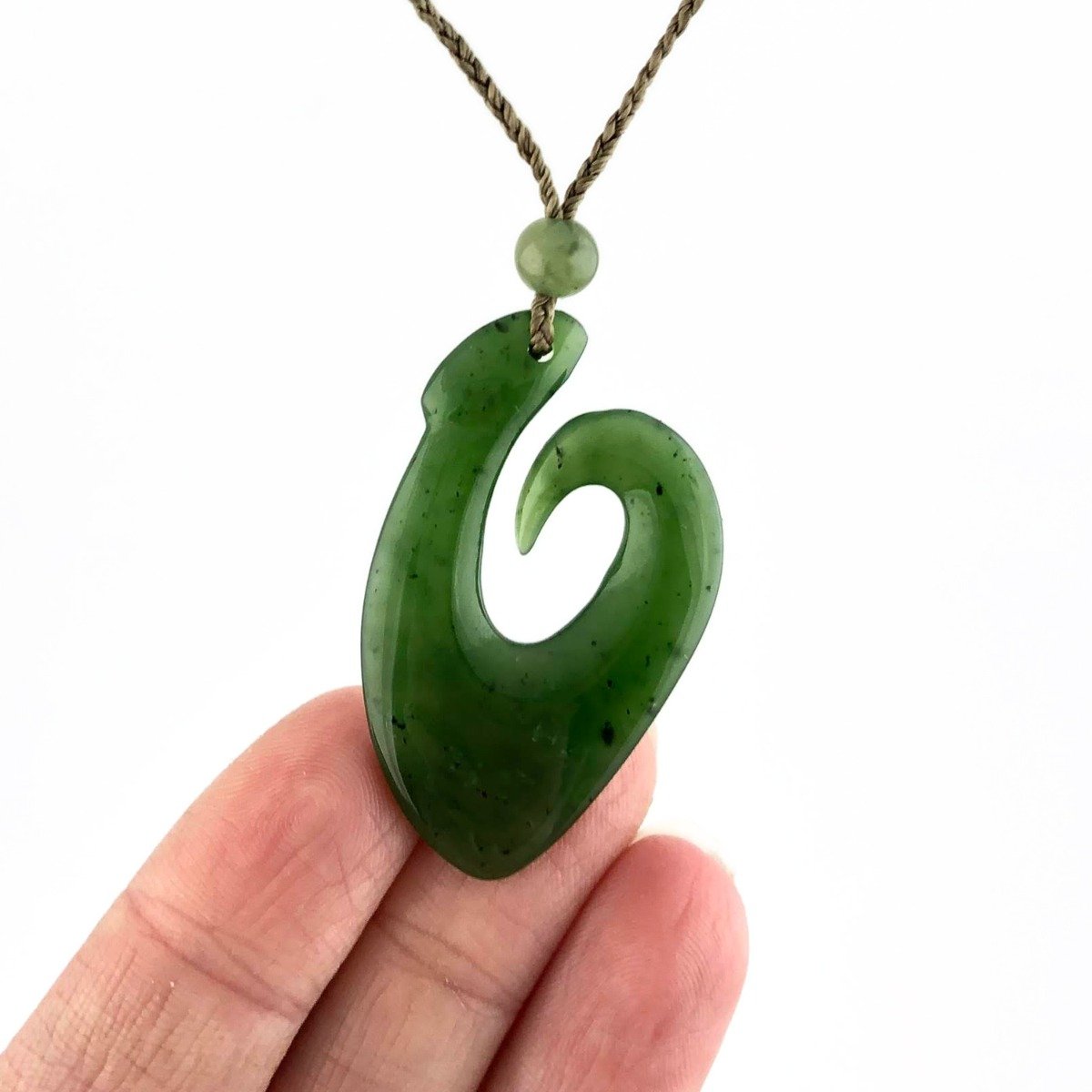 Canadian Jade Fish Hook, 1.5"