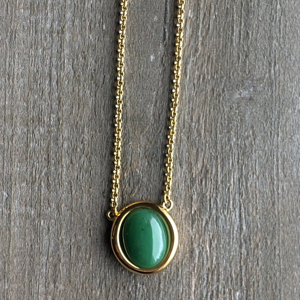 Stainless Steel Jade Pendant, 0118