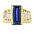 .80ct Tanzanite Diamond Ring 18KT Yellow Gold