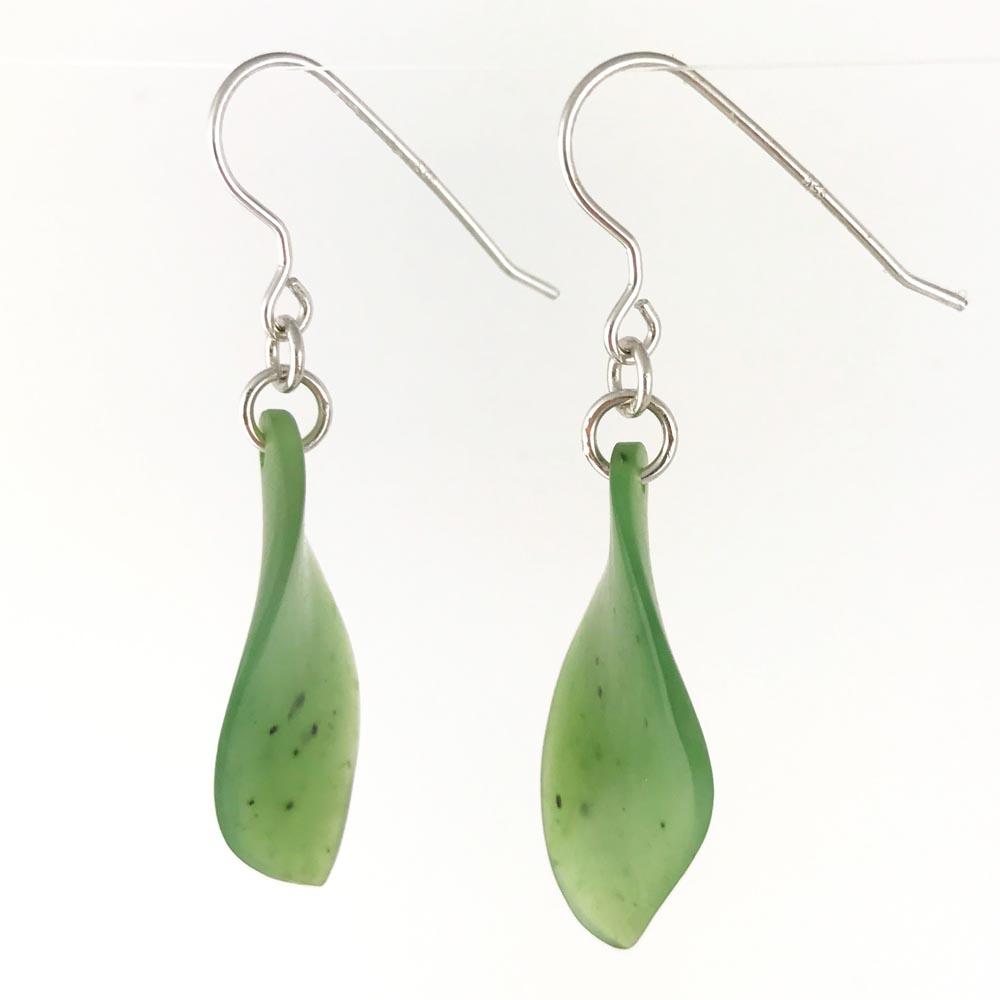 Earrings, Leaf 1884