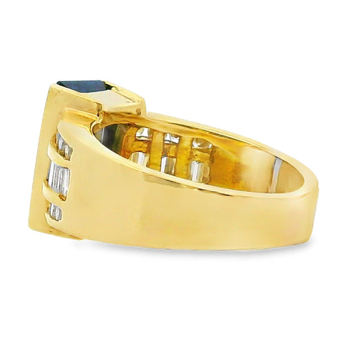 .80ct Tanzanite Diamond Ring 18KT Yellow Gold