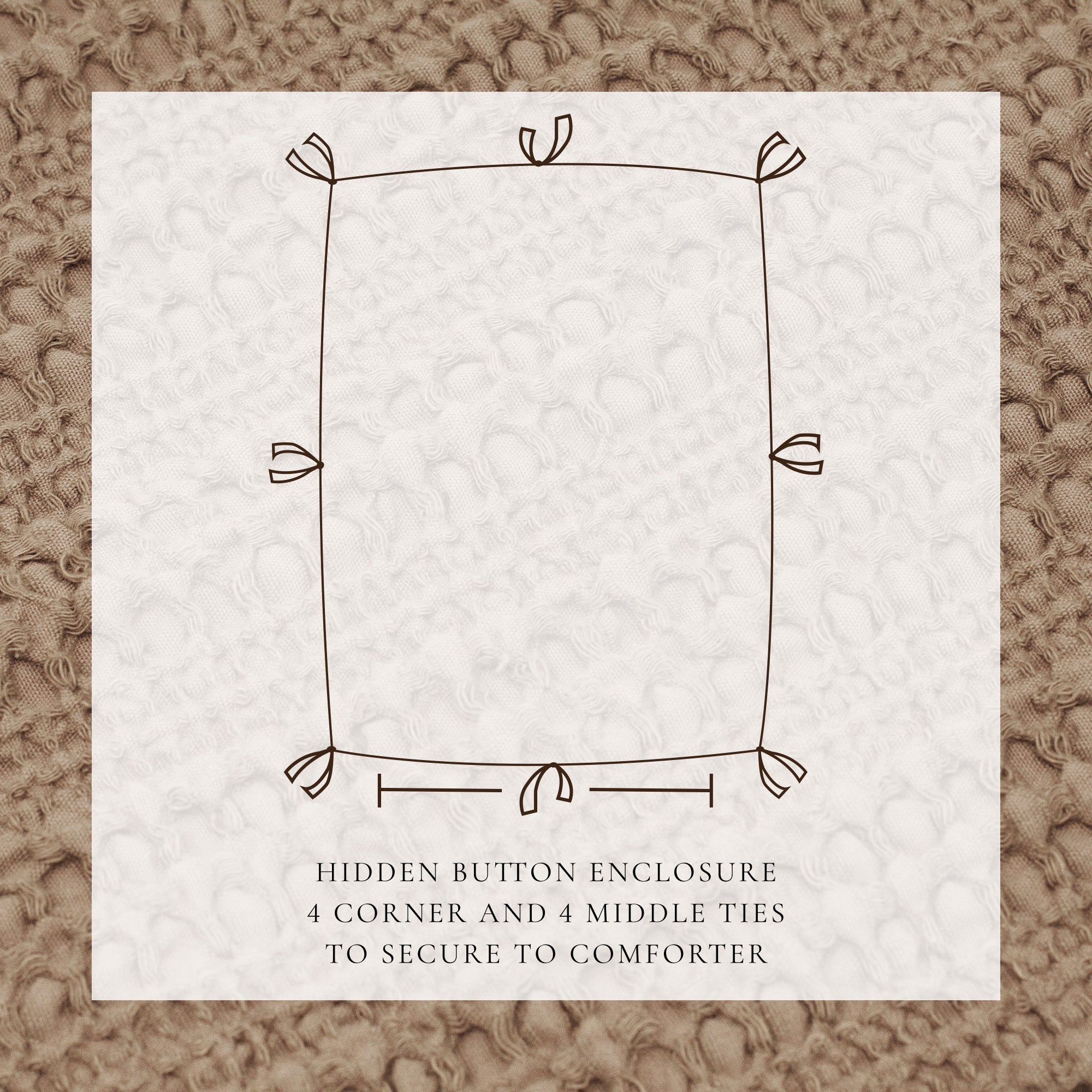 100% Cotton Honeycomb Waffle Duvet Set - Mattea Collection