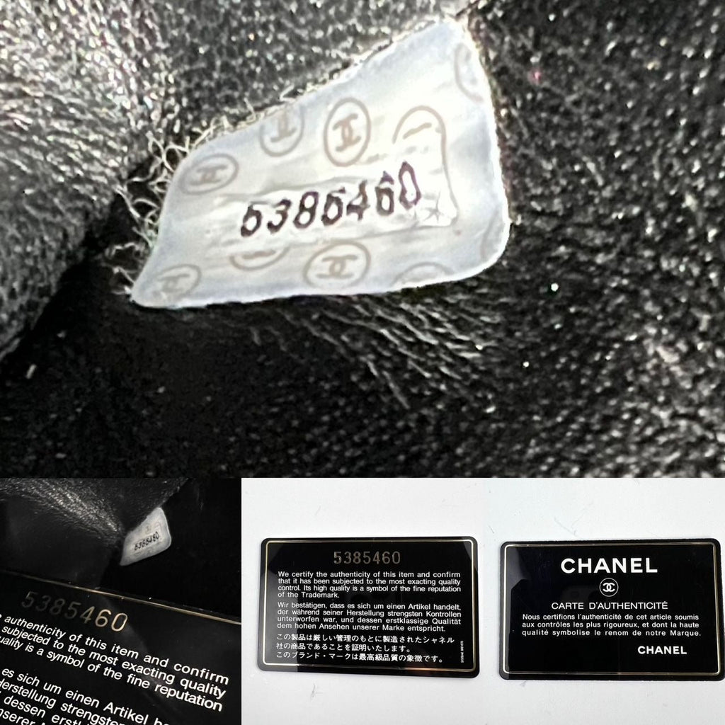 Chanel Vintage Quilted Lambskin Black Resin Chain Small Classic Single Flap Bag RARE