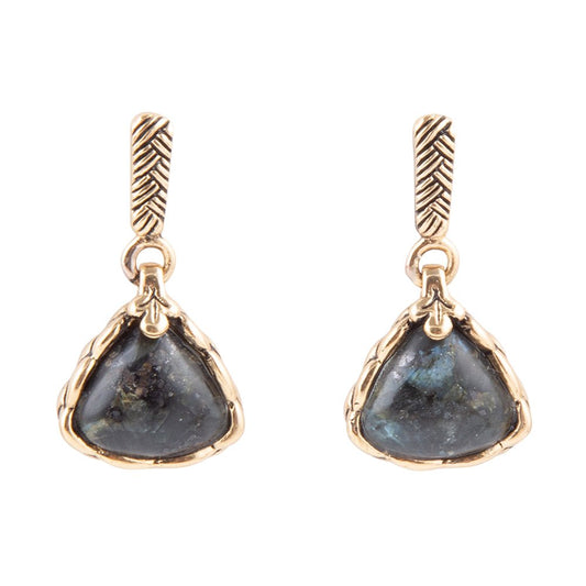 Labradorite Post Earrings