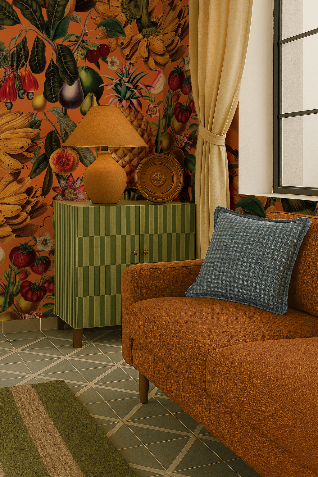 Juicy Fruit Wallpaper, orange